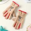 Add Fleece In Autumn and Winter Olympic Fleece Primary School Students Cycling Skin Friendly Outdoor Warm and Cold Proof Cute Gloves