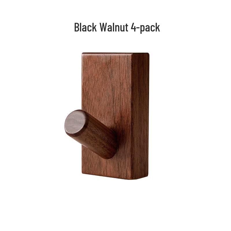 

Dragon Cloud Sky Shield No-Drill Solid Wood Wall Hooks (4-Pack)