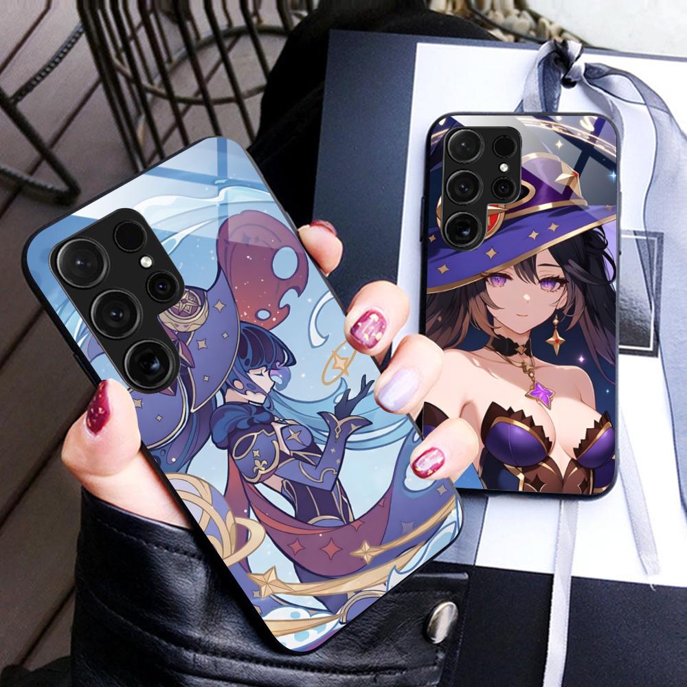 Game GI Mona Glass Mobile Phone Case for Samsung Galaxy A56 55 54 53 52 51 36 35 34 23 16 15 5G Colorful Cover