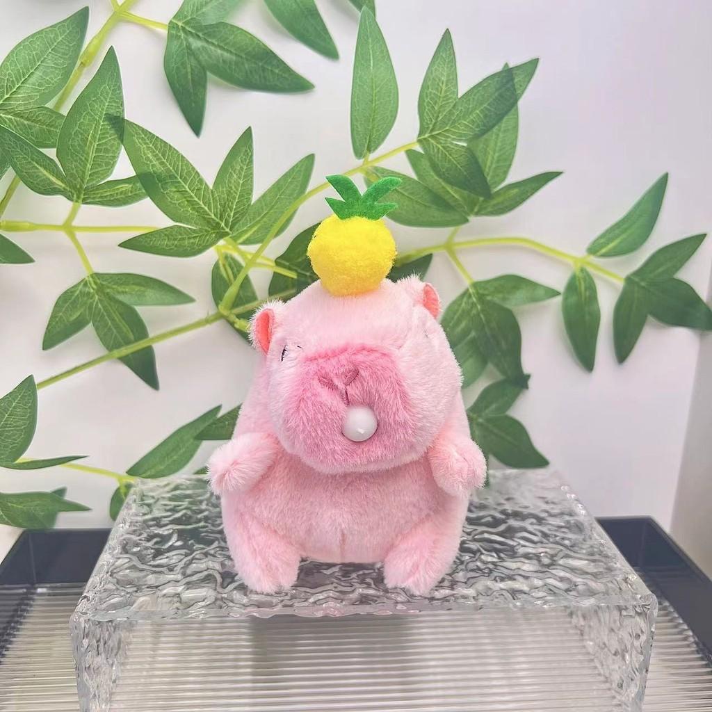 Capybara Plush Delightful Keychain Cute Cartoon Animal Hanging Figure In Various Colors