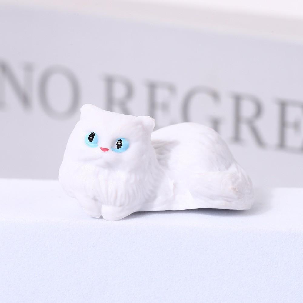 Office Desktop Mini Cute Little Cat Ornament Computer Car Center Console Display Screen Edge Decoration Figurine
