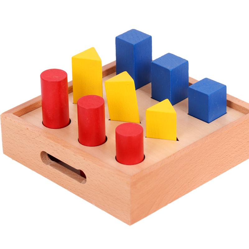 Montessori Wooden Geometric Solids for Early Education – Sensory Stair Professional Edition for Kindergarten