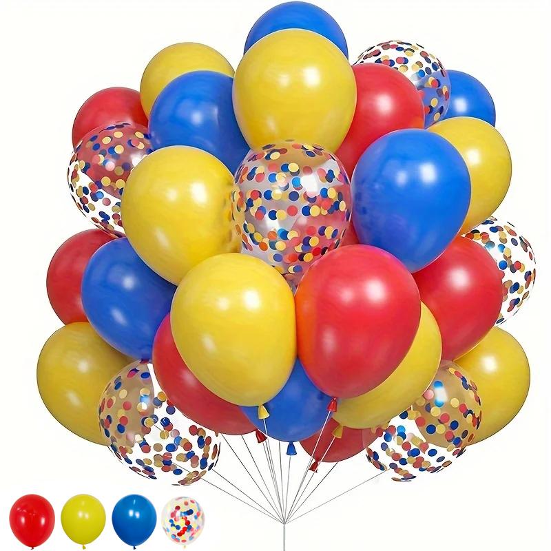 35 Stück 10 Zoll Latexballons Karneval Zirkus Geburtstagsparty Ballons für Jungen Babyparty Hochzeiten Partydekorationen Luft Globos