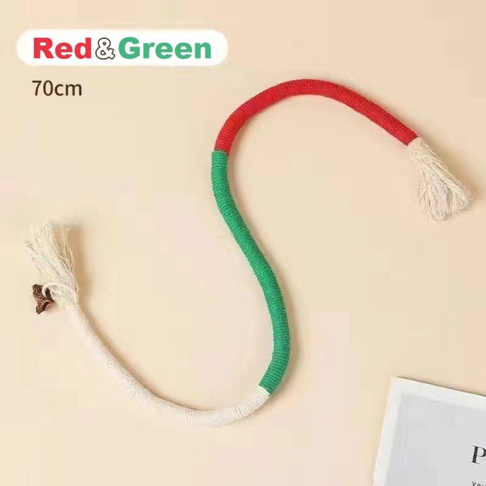 Relieve Boredom Cat Teaser Rope Cotton Rope Cat Interactive Teasing Toys Cat Teeth Grinding Rope