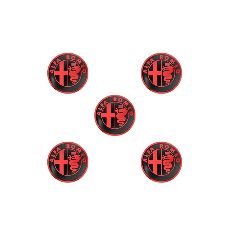 Car Stickers For Alfa Romeo 11mm 14mm Car Logo Remote Key Emblem Sticker Decoration Accessories For Alfa Romeo Giulia Stelvio Mi