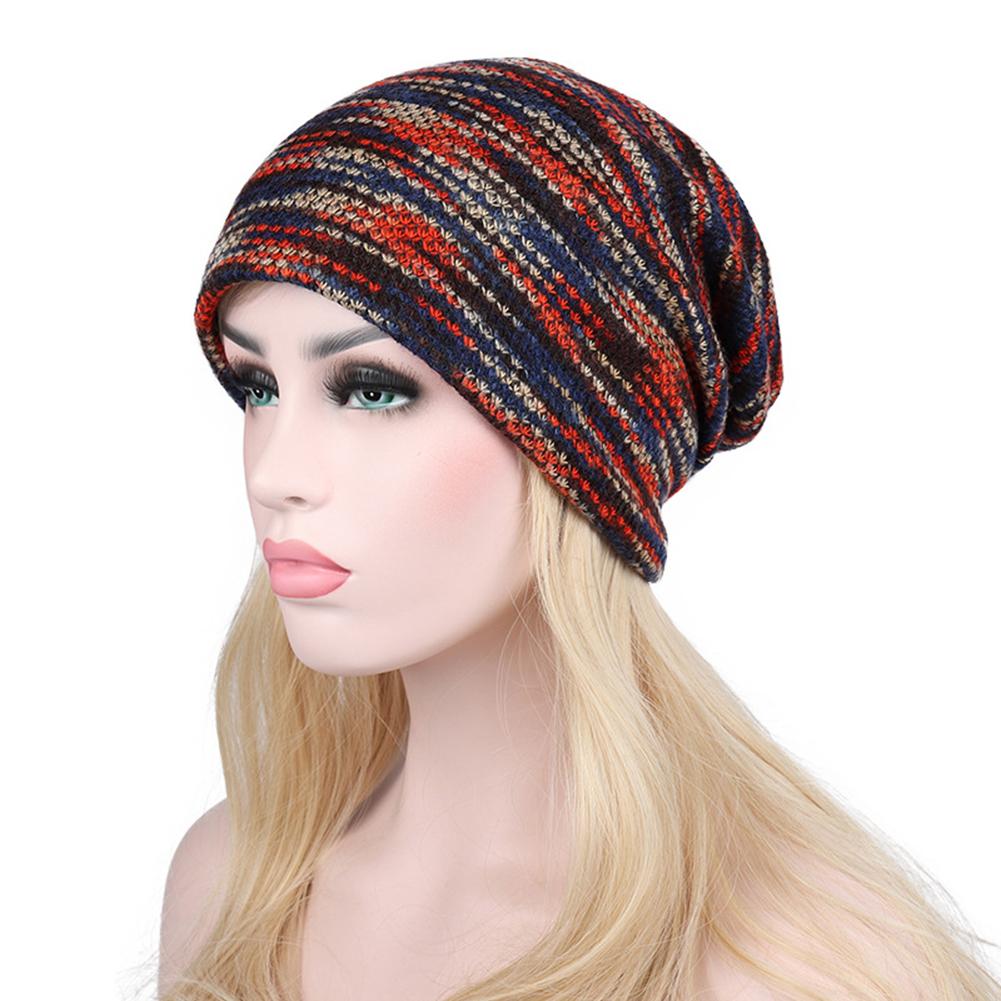 Winter Warm Wool Cap Fashion Unisex Knitted Hat Outdoor Plus Cashmere Warm Hat Christmas Gift