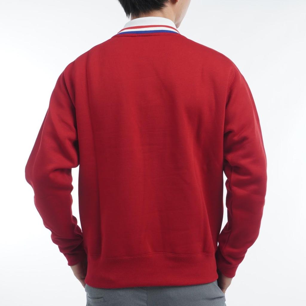 Champion Terry Crew Neck Long Brushed Fleece and Odor Script Golf Size Techweave® Sweatshirt, Sleeve, Lining, Anti-Static, Stretch, Warm,