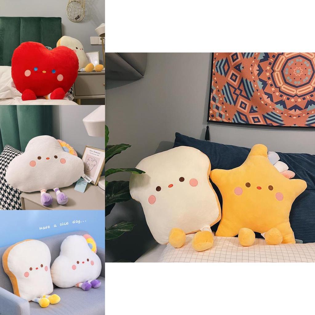 Ultra-soft Crystal Fleece Stuffed Fruit And Bread Plush Toys For Sleeping And Snuggling
