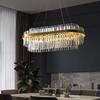 French luxury crystal chandelier Nordic modern home lighting living room LED chandelier room decoration indoor ceiling light