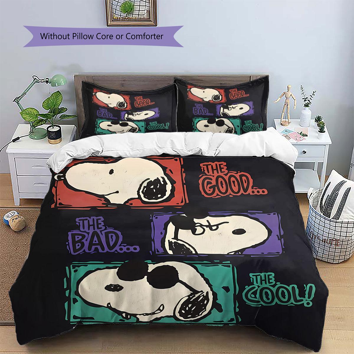 

Snoopy Riding A Space Rocket – A Comfortable and Warm Bedding Set, The Perfect Choice To Decorate Your Bedroom. 135x200cm