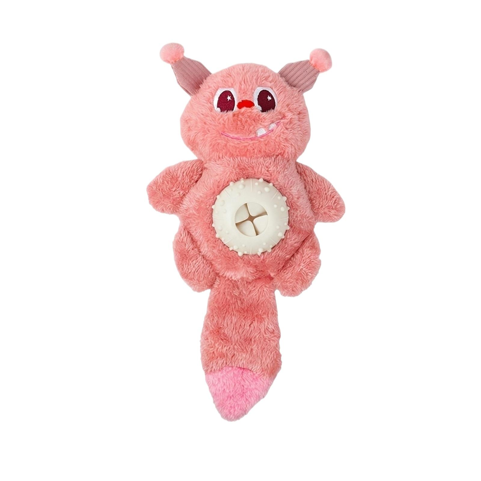 

Собака Прячет Еду, Игрушка Издающая Звуки, Маленькая Плюшевая, Устойчивая, Для Стачивания Зубов, С Вытекающей Едой, Решение Головоломок, И Снятие Скуки розовый