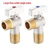 All-Copper Large Flow Angle Ball Valve for Hot/Cold Water & Gas Heaters, 4-Point Switch
