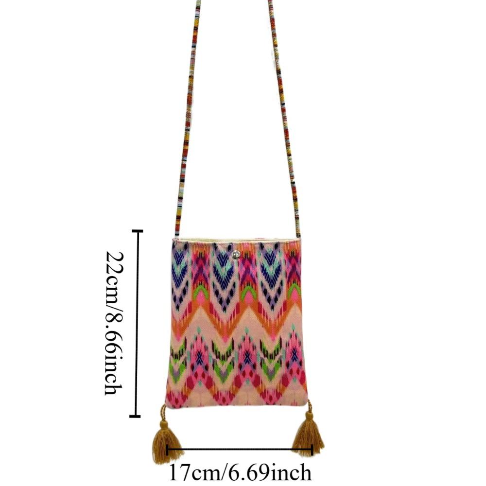 Retro Pattern Small Shoulder Bag Handbag Cartoon Tote Bag Fashion Crossbody Phone Bag  Student
