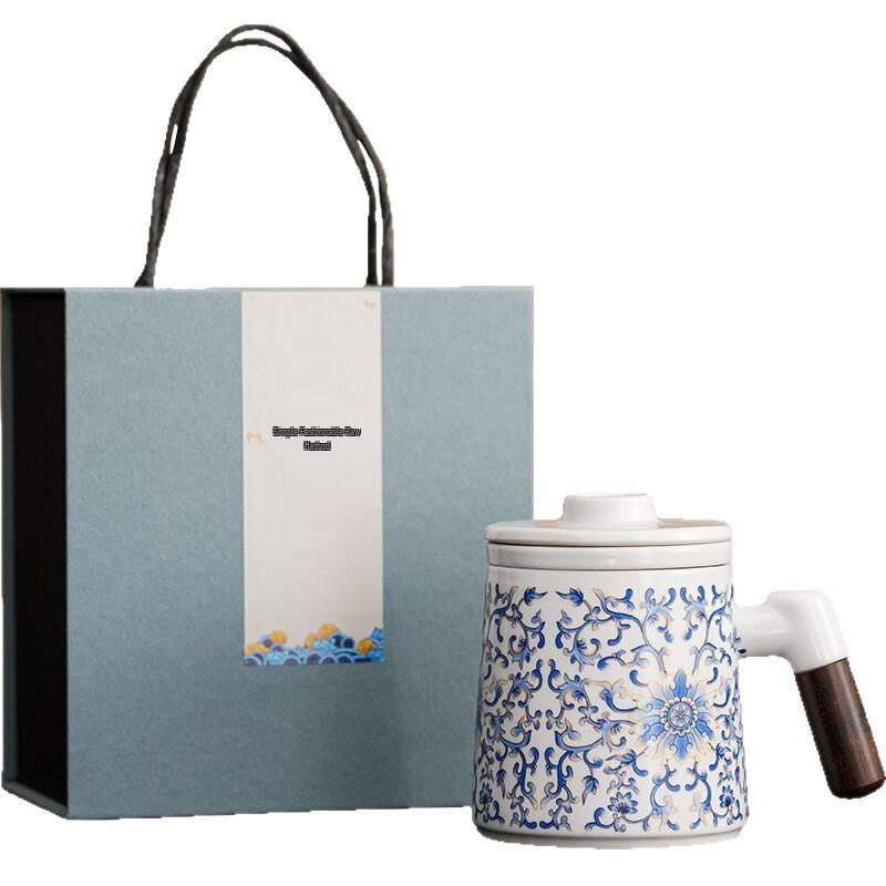 Handcrafted Ceramic Mountain Bird Mug & Tea Caddy Gift Set