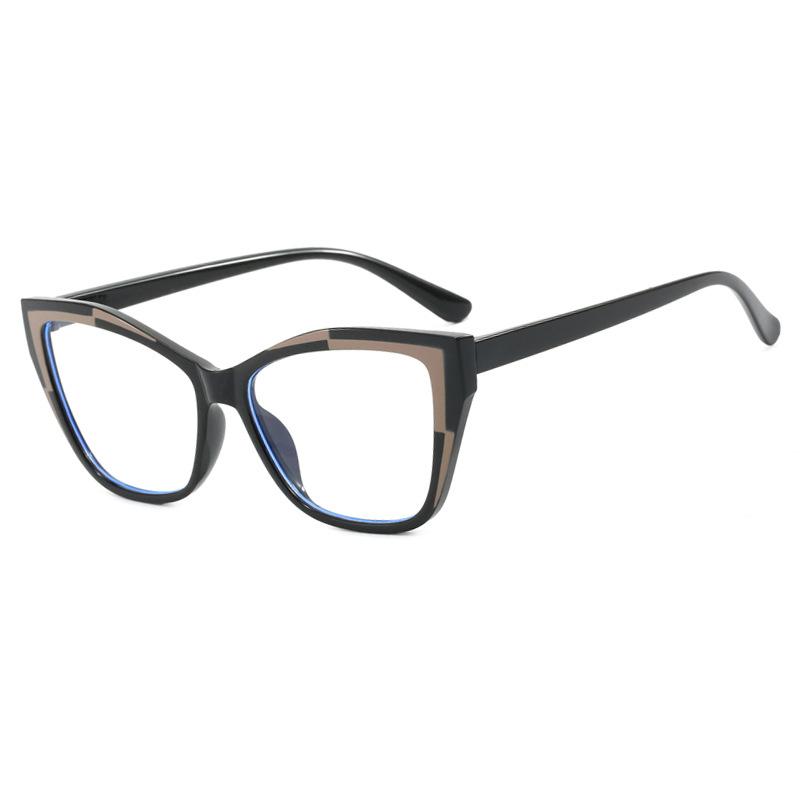 

Трендовая оправа «кошачий глаз» с подбором цвета, плоские фотохромные очки для чтения, женские очки для коррекции гиперметропии с защитой от синего света +6.0