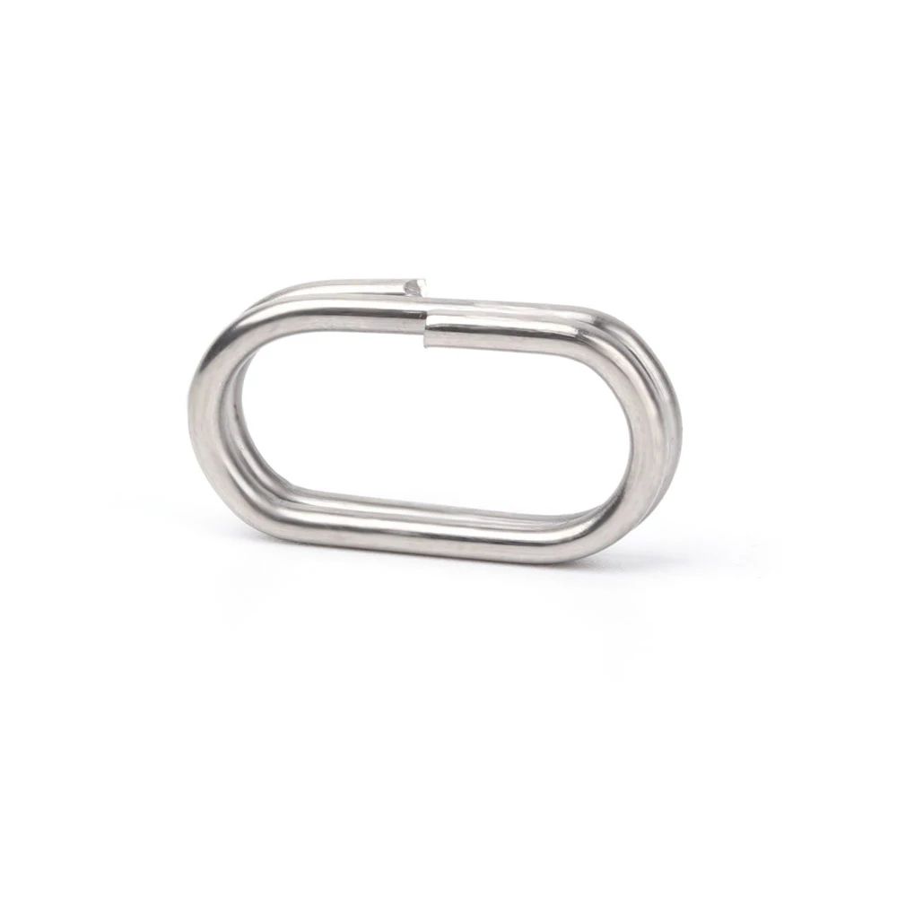 8/10/13/15/17/19mm Oval Split Rings Fishing Connector Fishing Lure Split Fishing Hanging Snap