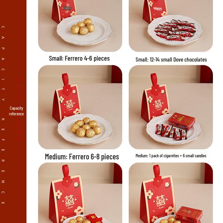 2025 Wedding Favor Candy Boxes & Gift Handbags Set