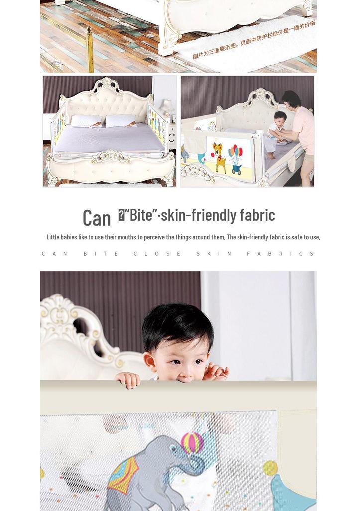 Baby Bed Rail Guard: Raised Anti-Fall Barrier for Cribs
