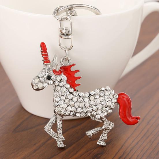 Keychain Pendant 2026 Year of Horse Mascot Good Luck Charm Key Chain Bags Backpacks Car Decoration Chinese New Year Gift