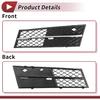 Fog Light Grill Front Lower Bumper Fog Light Cover Inserts for BMW 528i 2011-2013 ABS No.51117200699 Black