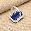 Ručne vyrobený šperkový prsteň Pretty Blue Sapphire Gemstone 925 Sterling Silver pre ňu