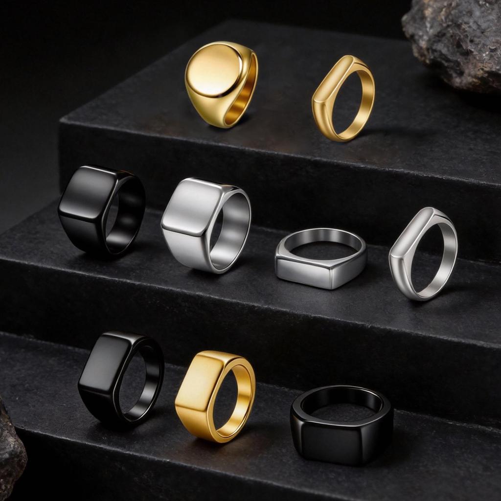 Versatile Fashionable Stainless Steel Men's Ring