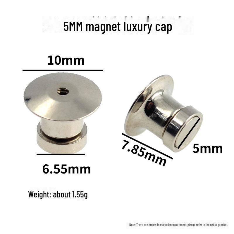 Luxury Metal Brooch-to-Magnet Converter: Strong Magnetic Badge for Refrigerator Convenience