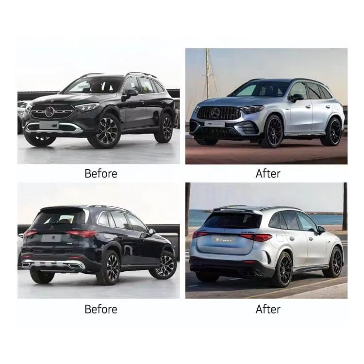 Mercedes X254 GLC 63 AMG Front & Rear Bumper Grille Kit (Standard Version)