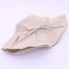 Sun Hat Bow Fisherman Hat Women's Summer Pleated Fabric Sunshade Hat