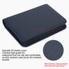 Trading Card Binder 4 Pockets Holds Up to 160 Cards PU Leather Mesh Type Photo Card Storage Book Blue