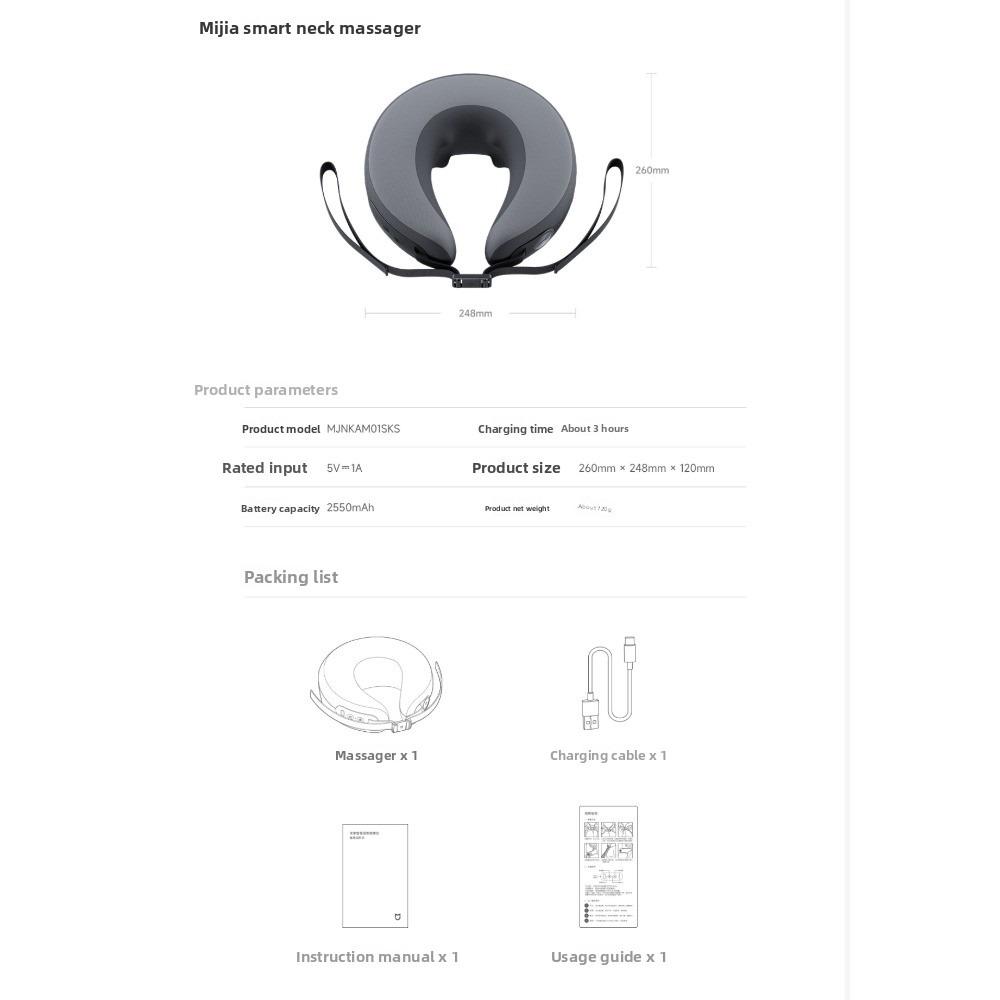 Xiaomi Mijia Smart Neck Massager, Cordless Shoulder