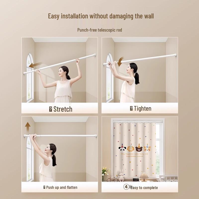 Hanyou No-Punch 'Good Luck' Pattern Shower Curtain