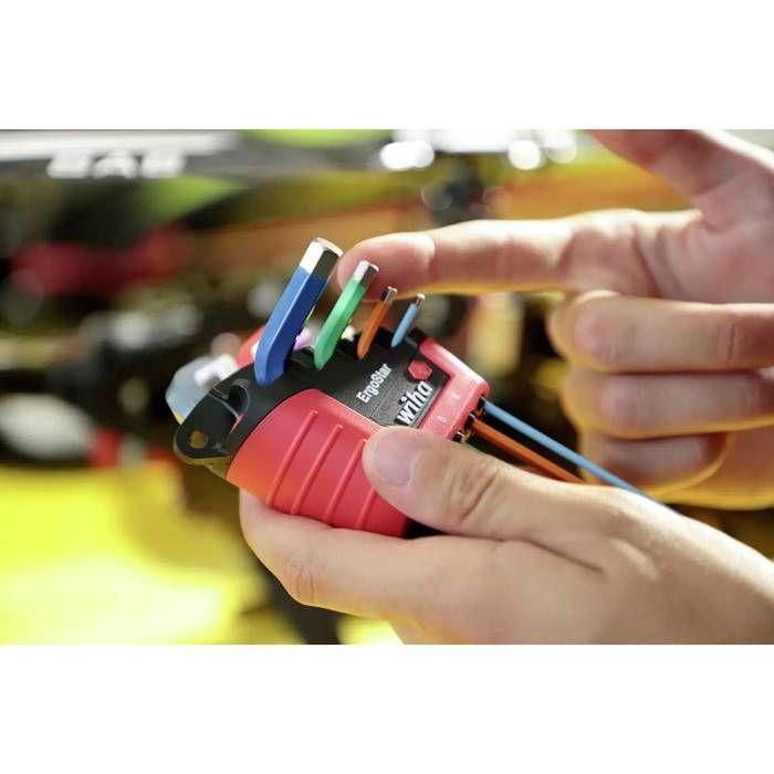 Wiha 6 pans intérieurs jeu de clés mâles coudées 1.5 mm, 2 mm, 2.5 mm, 3 mm, 5 mm, 6 mm 9 pièces