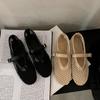 Flat hollow summer new sandals for women, fishnet shoes, mesh shoes, Mary Jane flats, ballet shoes for women