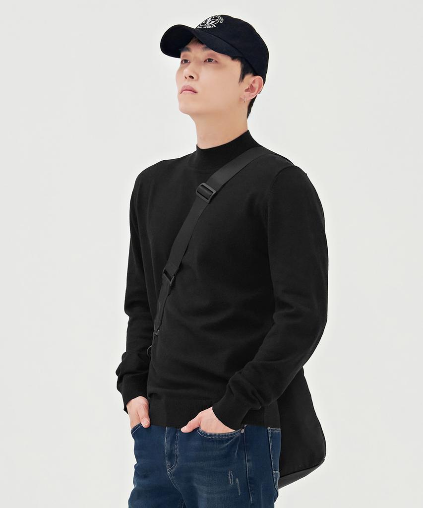 CHASECULT Men'S Basic Mock Neck Sweater-Bfzk5201D03