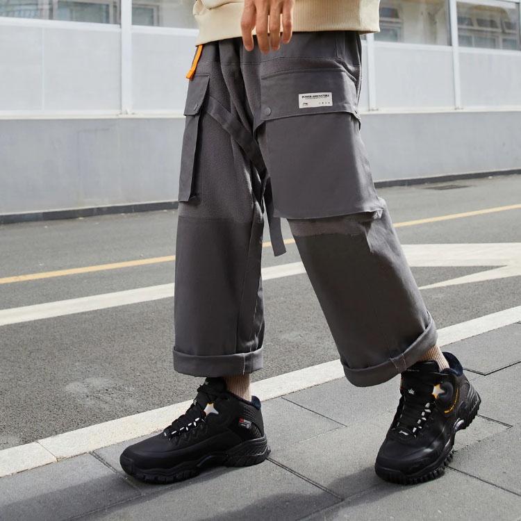 Li-Ning Outdoor Cargo Pants 'Shadow Grey' Men's AKXR605-1