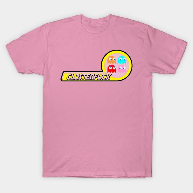 

T Shirt Women Pac Man Ghosts Clusterfuck Harajuku Print Kawaii Tshirt Summer Short Sleeve Female T-Shirt Top Tee
