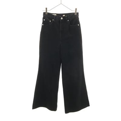 Flare Denim Pants W24 Black Women Used