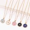 Minimalist Colorful Moon Star Enamel Necklaces For Women Girls Heart Lightning Enamel Pendant Clavicle Chain Party Daily Jewelry