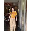 Y2k Sport Summer Off shoulder Top Women Sexy Vintage 2000s Short sleeve T shirt Lady Body Basic Crop Top Female Casual