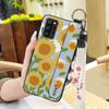 Anti-dust Soft case Phone Case For Blackview A100 Flower Back Cover Lanyard Protective Ring Oil Painting Waterproof