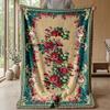 Elegant Rose Arch Design Theme blanket Lightweight Warm Flannel Blanket Decorative Throw Blanket for Home Decoration