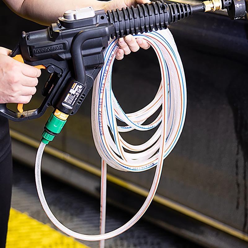 Pistola Lavatrice a Batteria Portatile Domestica da 5M Macchina per Lavaggio Auto ad Alta Pressione Tubo di Ingresso Acqua Kit Filtro Set Tubo di Aspirazione