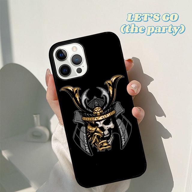 Japanese samurai Oni Hannya Demon Mask Phone Case Cover for iPhone 16 15 12 mini 11 13 14 Pro Max SE 2020 6S 7 8 Plus Coque