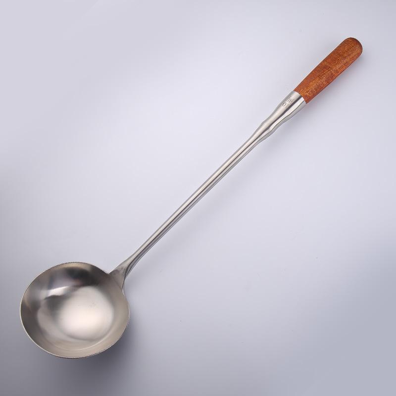 Stainless Steel Extended and Thickened Stir-frying Spoons, Large Spatulas, Rice Spoons, Strainers, and Kitchen-specific Serving Spoons