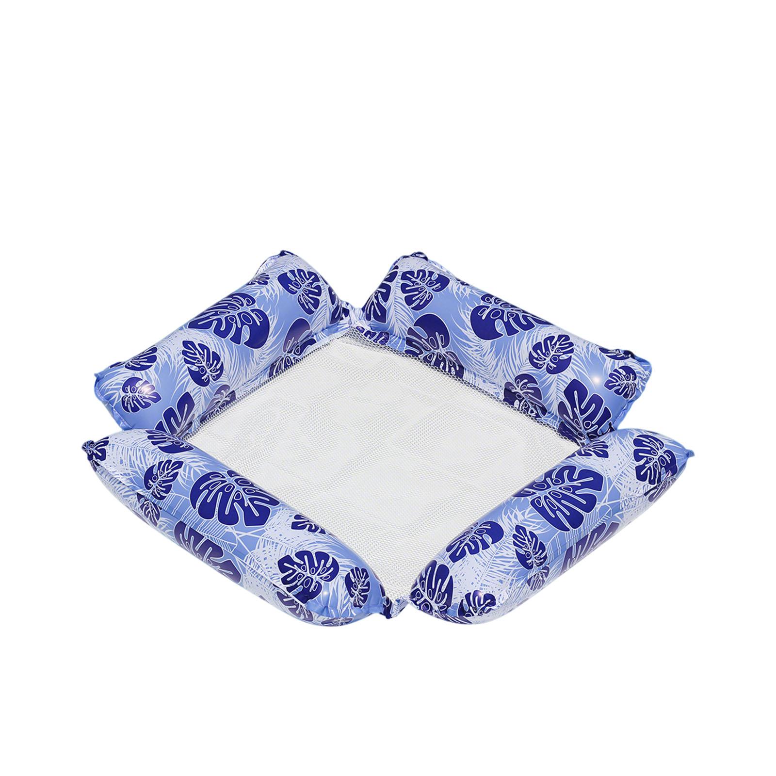 4 Floating Panels With Hollowed-out Ventilation Holes. Swimming Pool Inflatable Float . Foldable Striped Floating Bed. Inflatable Swimming Pool .