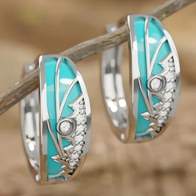 Vintage and Trendy Geometric Hanging Earrings with Carved Patterns, Women's Personalized and Creative Holiday Accessories Gifts
