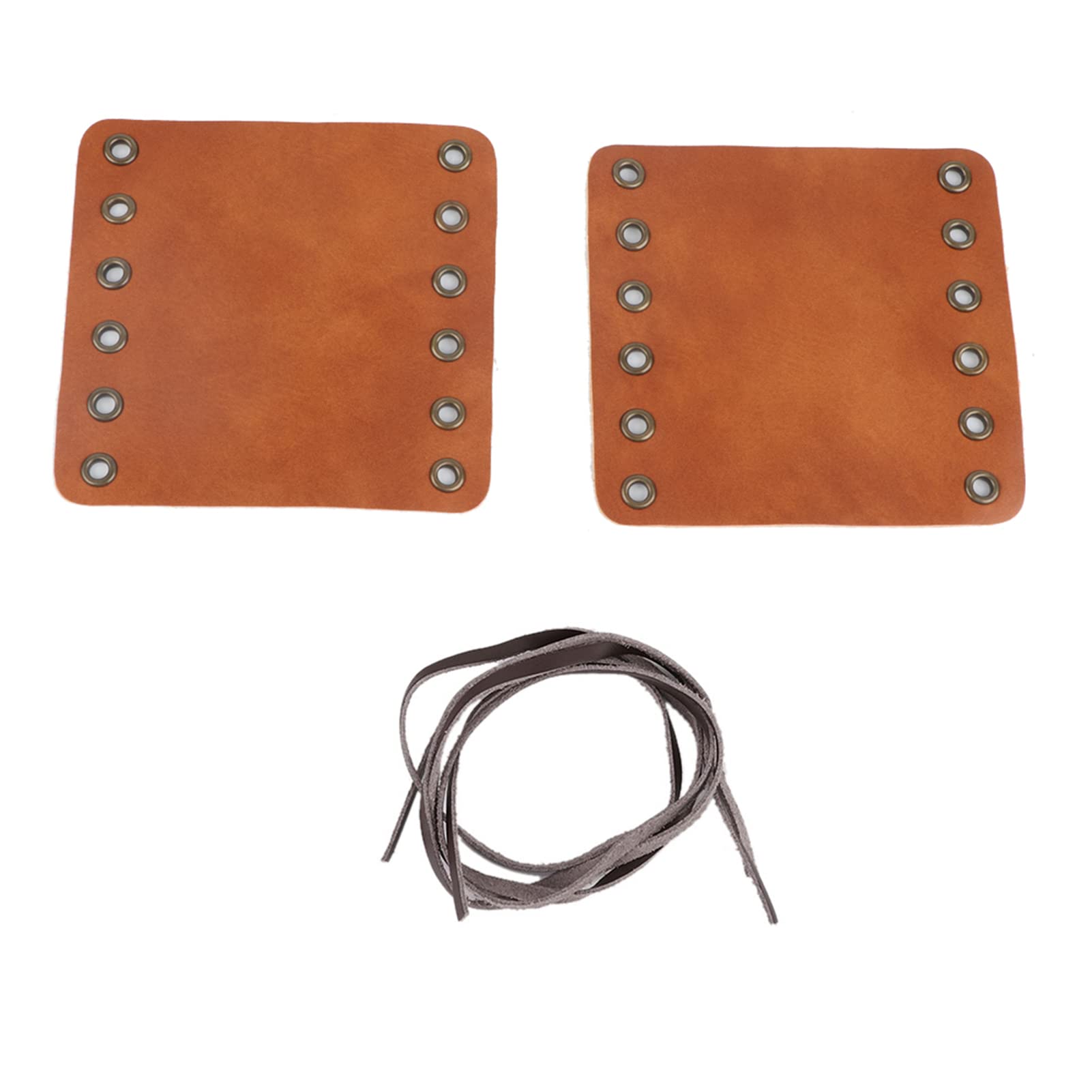 

Motorcycle Grip Cover, 2 Leather Pieces, Qiilu 2PCS Motorcycle Leather Handlebar Hand Grip Cover Motorcycle Repair Accessories (Tan) default