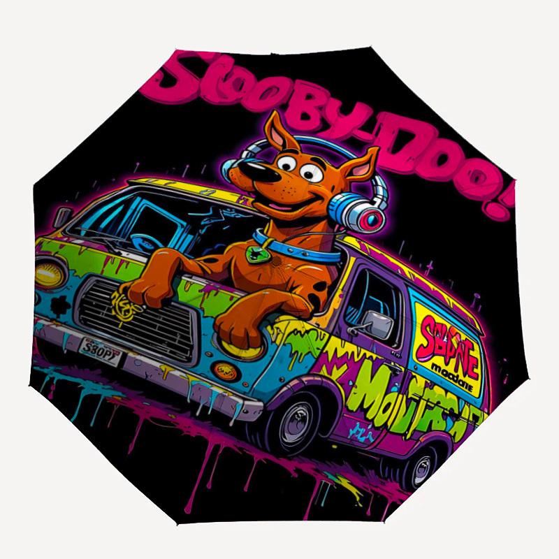 

1PC ScoobyDoo Automatic Open/Close, 8-Rib Durable Frame Compact Travel Umbrella for Men & Women S1222010