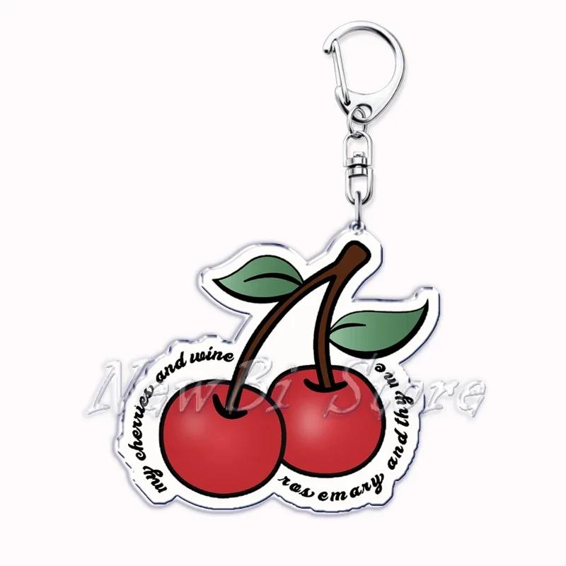 Singer Lana Del Rey Keychain for Accessories Bag Pendant Born To Die Ultraviolence Key Chain Ring Keychains Jewelry Fans Gift